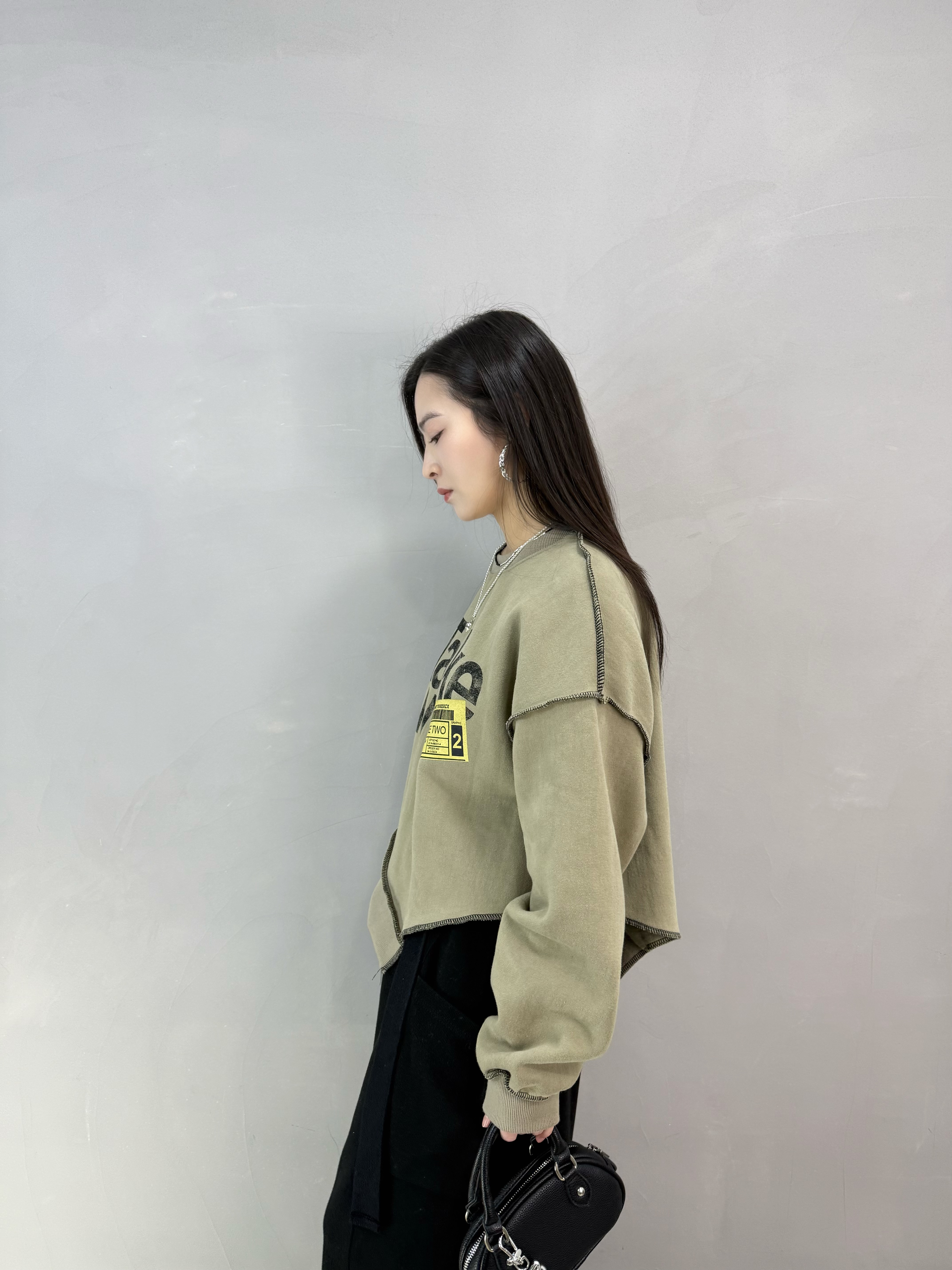 E77 不規則腳加絨衛衣