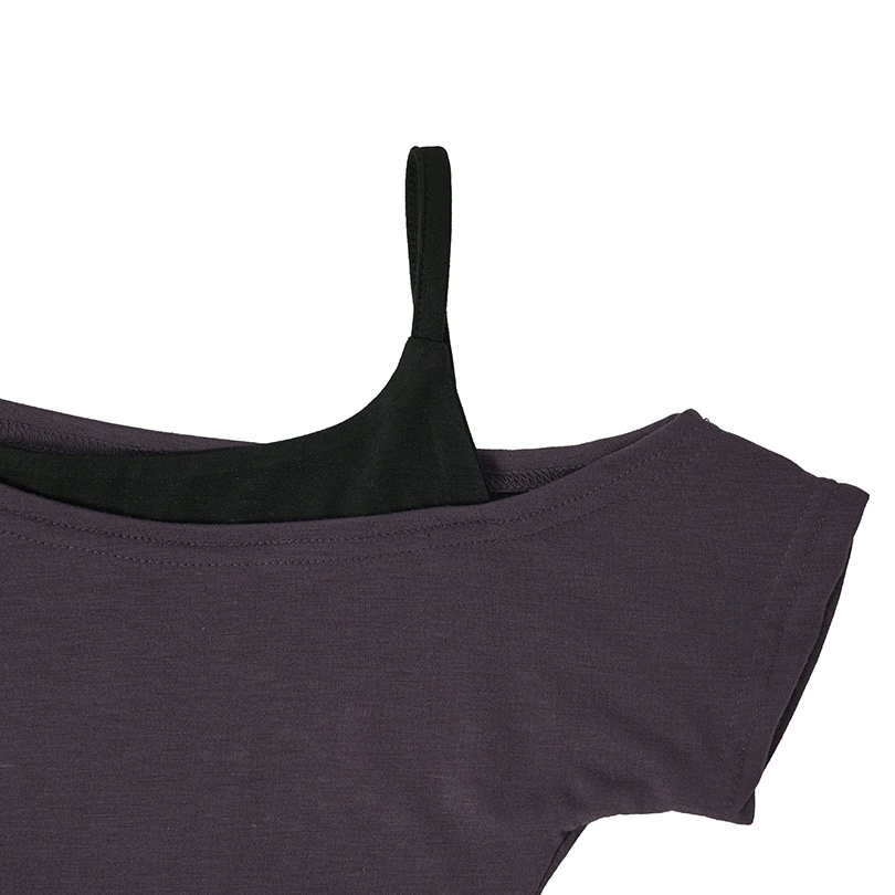 Asymmetrical Off-Shoulder Layered Top