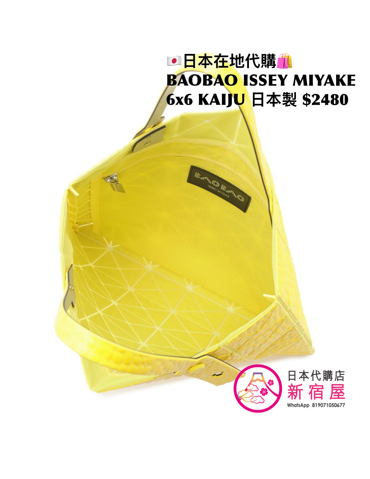 BAOBAO ISSEY MIYAKE 6x6 KAIJU