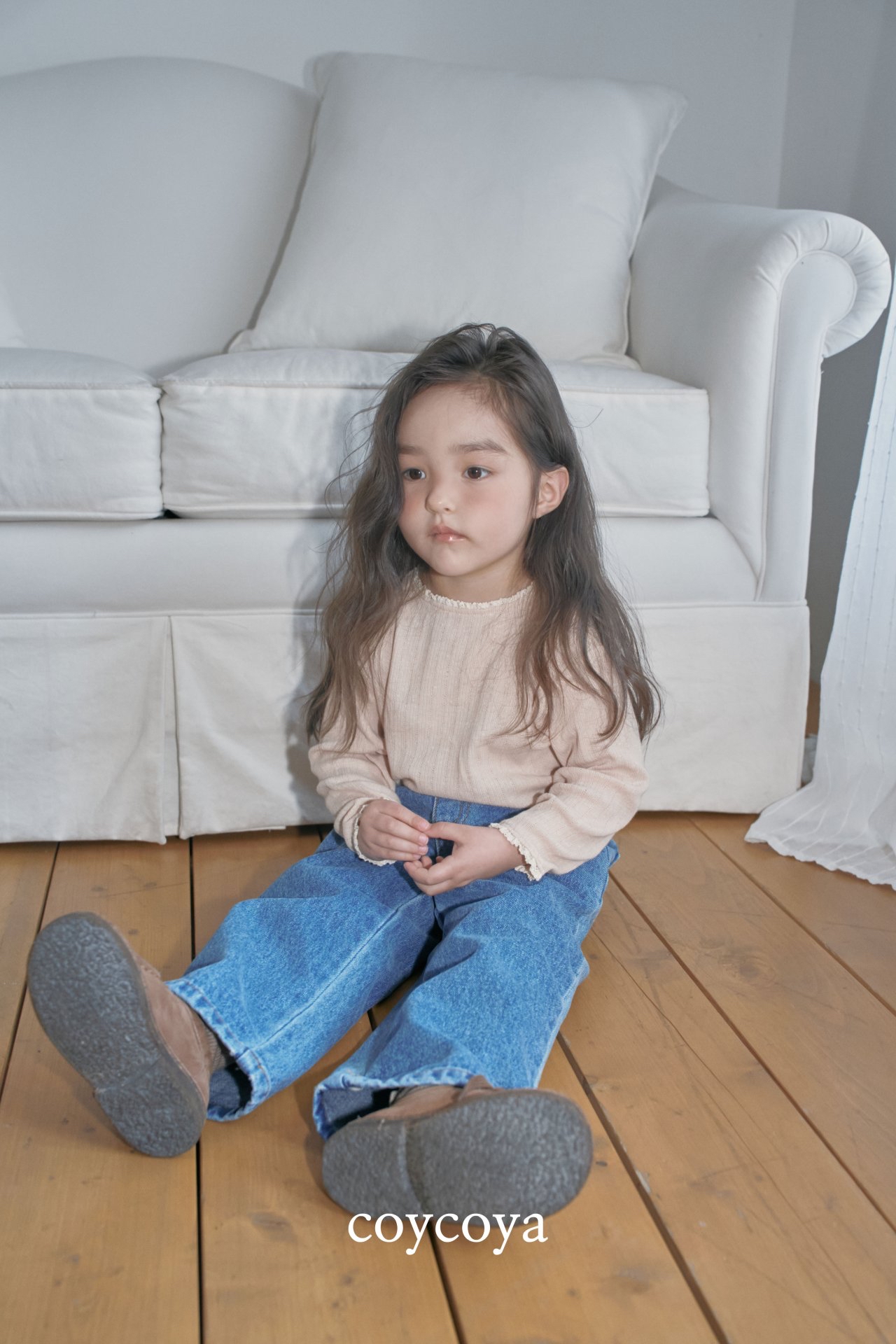 🌸預訂 韓國直送🌸🇰🇷COYCOYA兩色經典百搭直筒牛仔褲