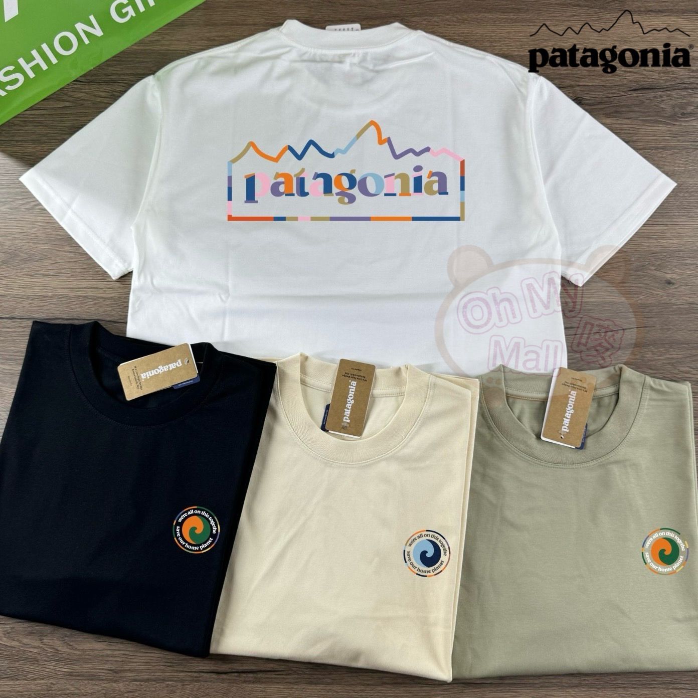 🟥BB00169🟥美版 SS26 Patagonia 彩虹色山脈tee