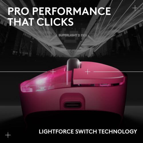 Logitech PRO X SUPERLIGHT 2 DEX 無線電競滑鼠
