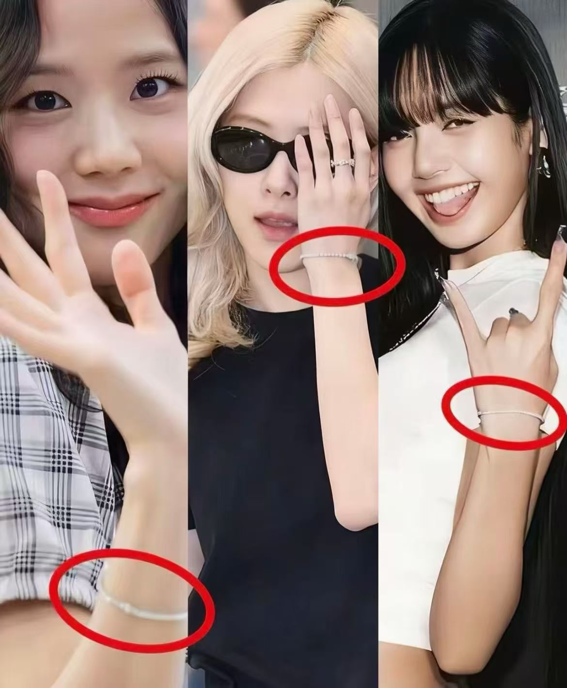 韓國🇰🇷本土品牌LLOYD 網球手鍊 疊戴很好看！銀包銅材質超級閃 3mm🉐$288 原色 3mm 🉐$299pink 手圍16/17/18cm 💓rose 在時裝周戴著同款網球手鍊驚艷亮相！black pink 同款