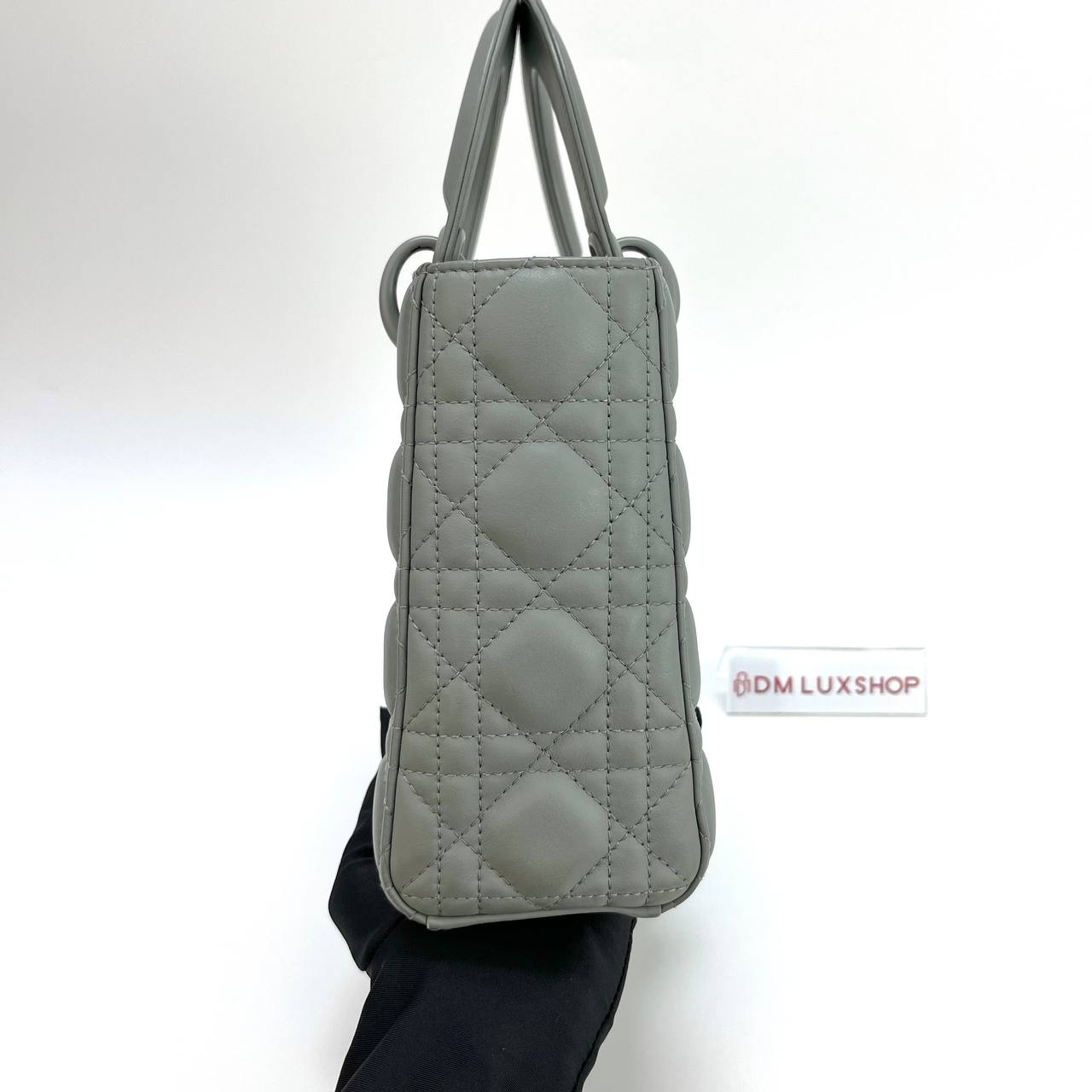 Dior Lady Dior Matte Gray Small