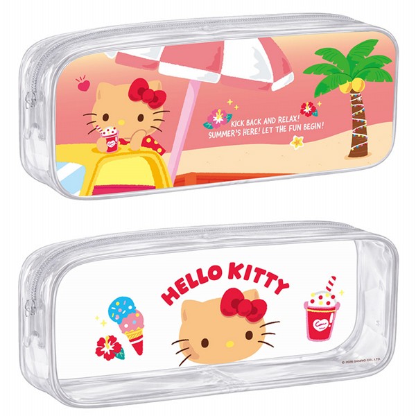【台灣】Sanrio Characters 曬黑系萬用透明筆袋