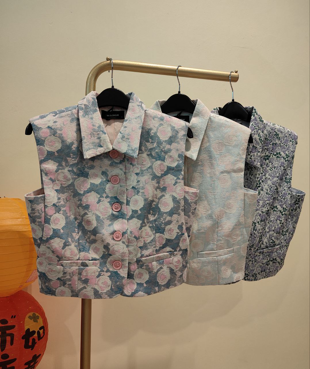 印花翻领上衣 2682