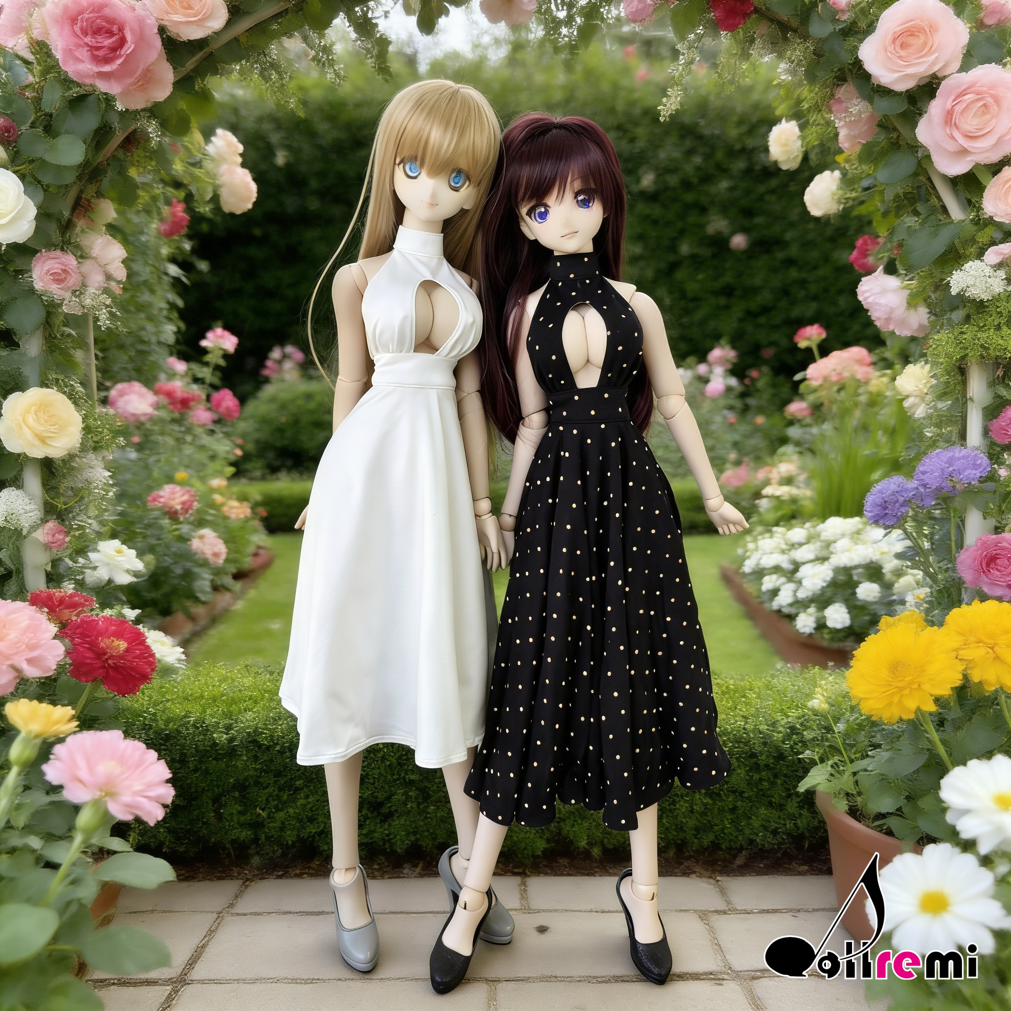 【dollremi】(DD0283D) 開胸長裙 Open chest Long Dress