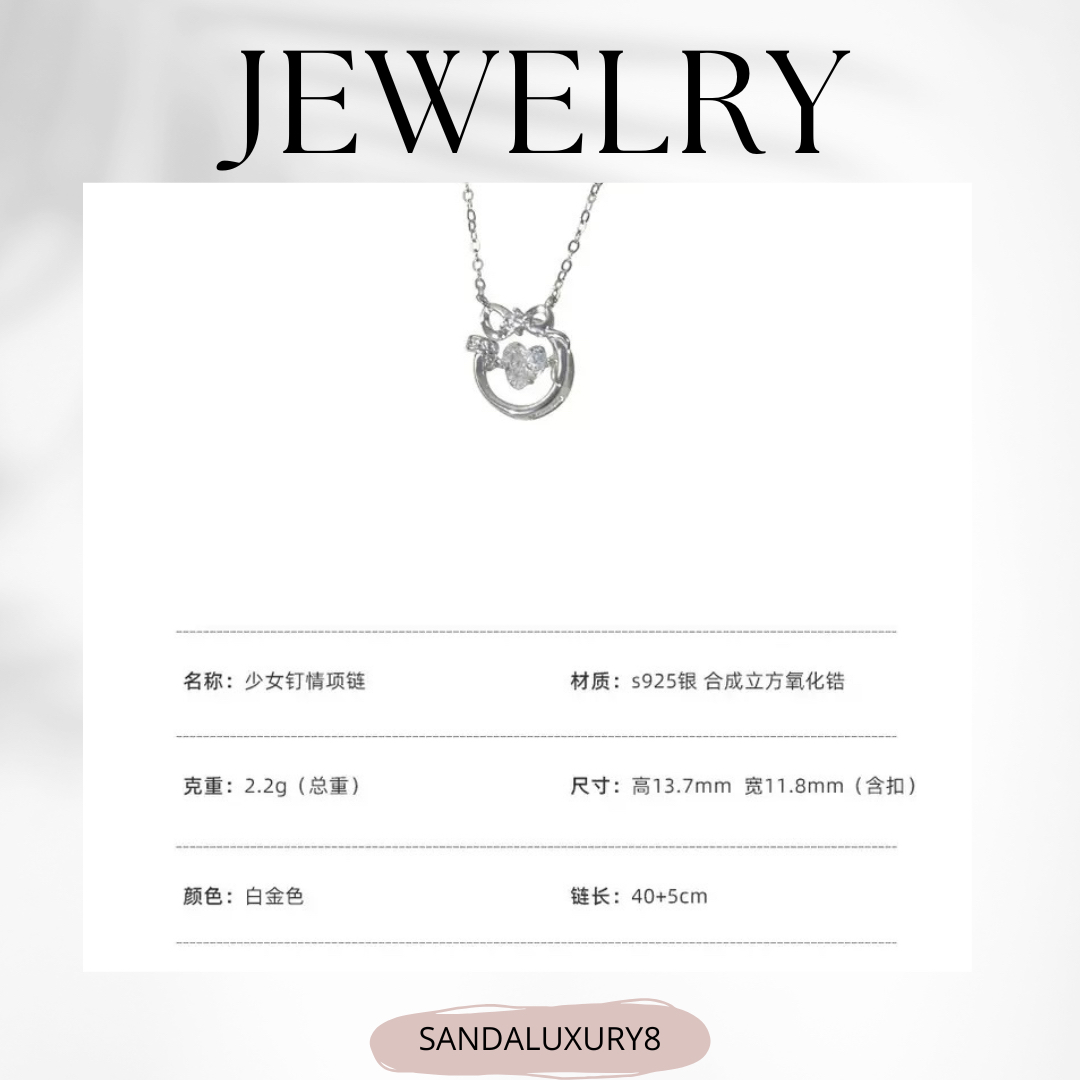 Silver Beating Heart Necklace Jewellery Collection