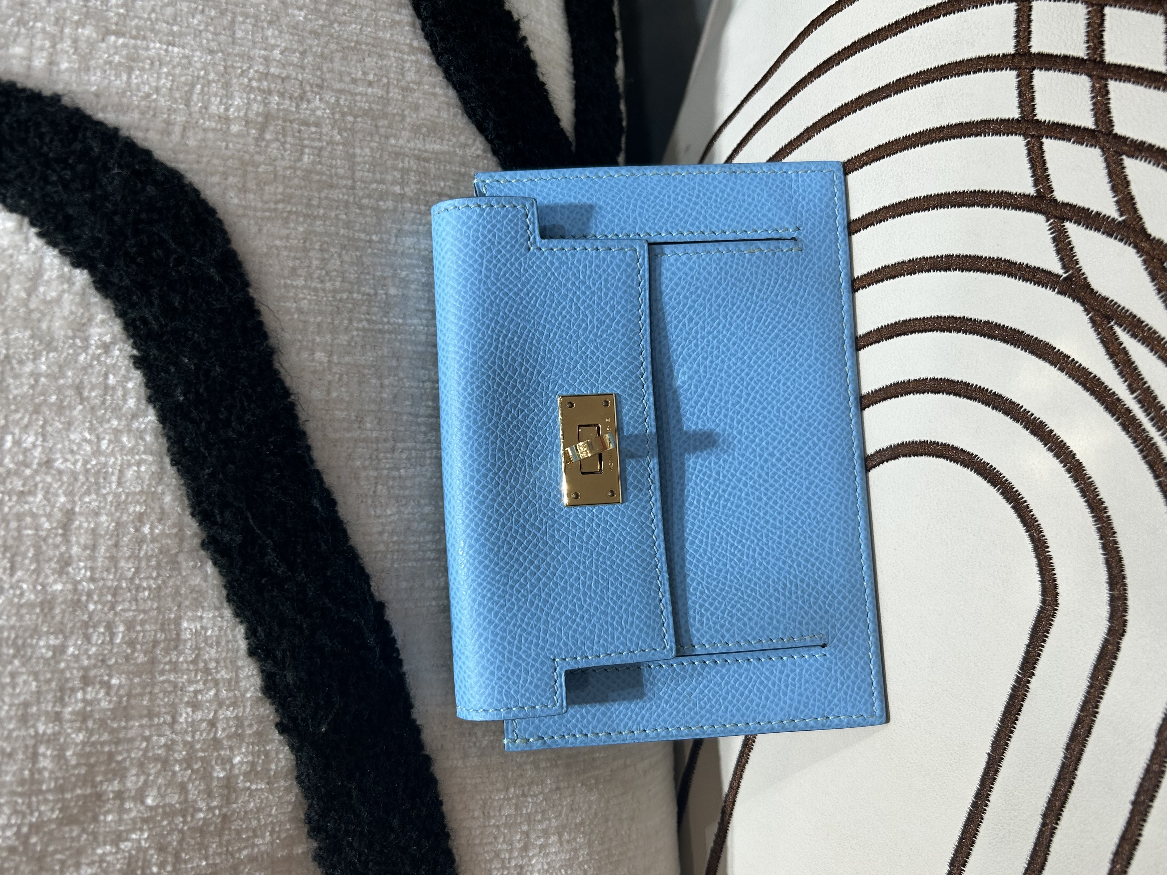 Hermes Kelly Pocket Stamp D 金扣 100%Authentic, 98%New ✅Box
