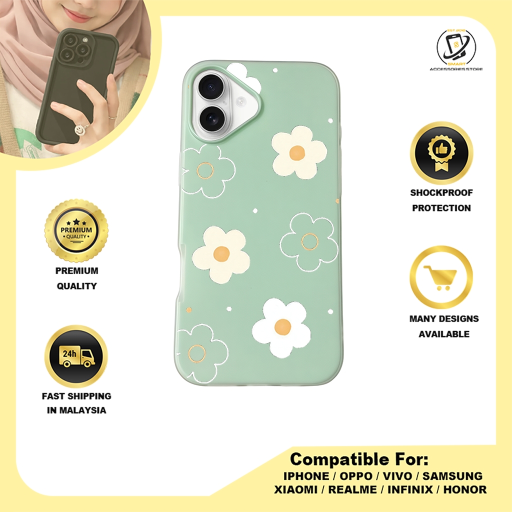 JELLY CASE PHONE FOR IPHONE - DESIGN FLOWER A2