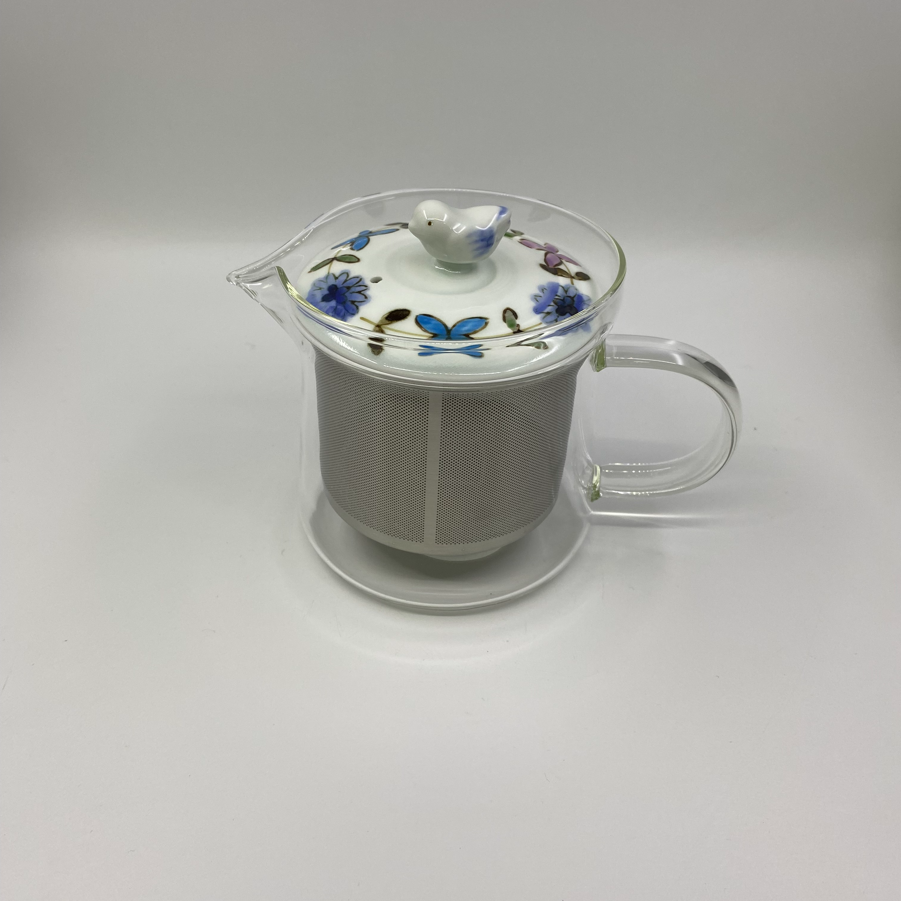 耐熱玻璃茶壺 (小鳥)
