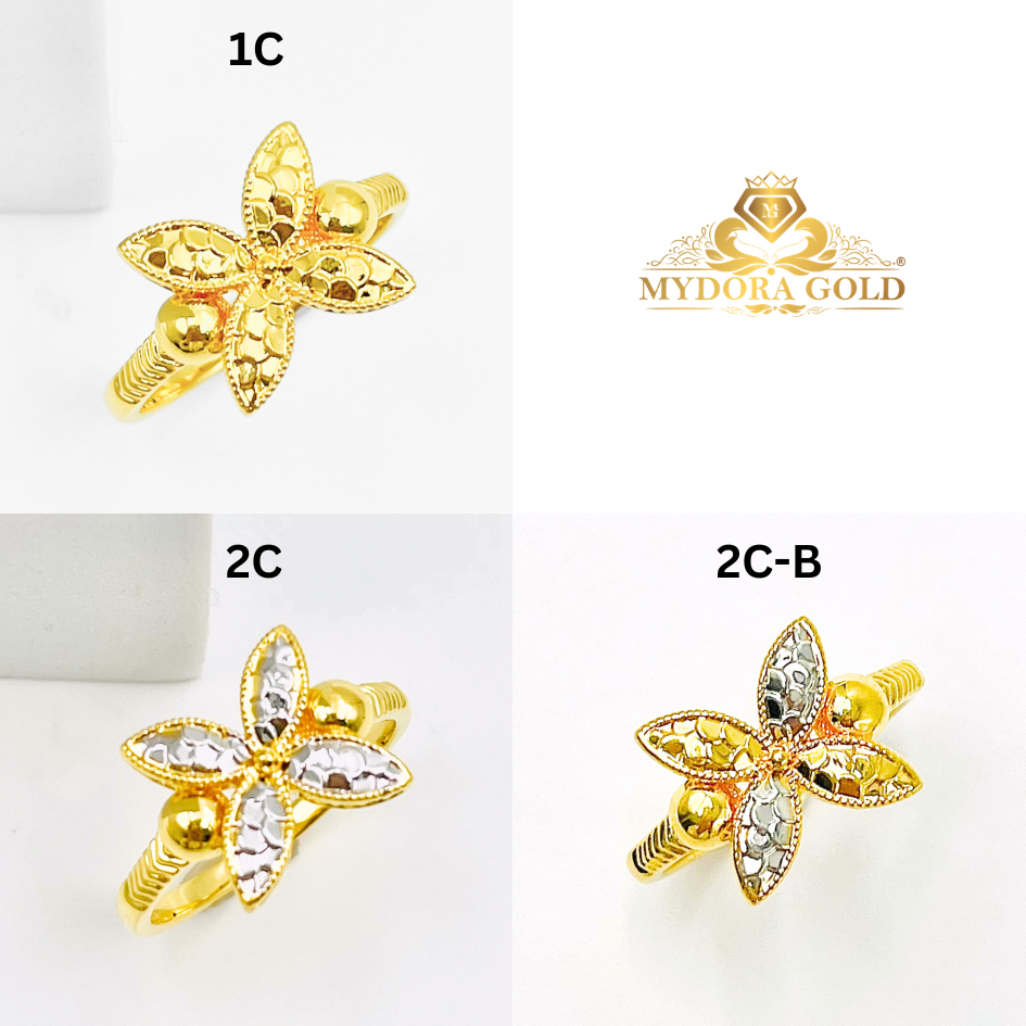 MYDORA Cincin Bunga Marissa (5G) l EMAS 916/22K