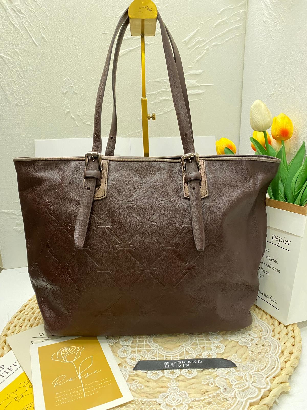Longchamp LM Cuir Leather Tote Bag