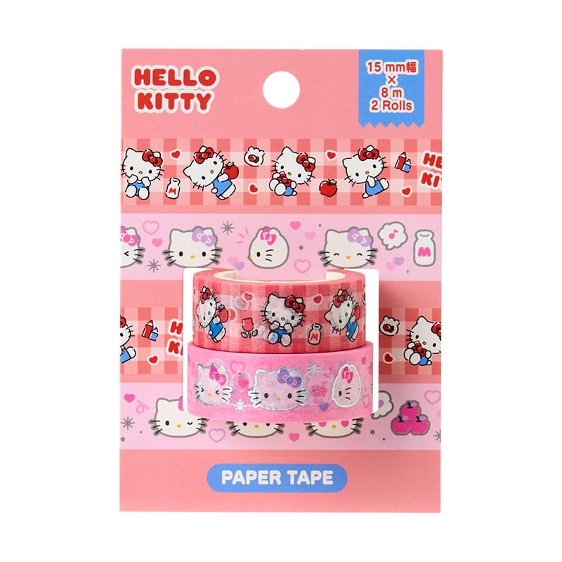 現貨｜【一套兩卷】Sanrio Hello Kitty 日版 紙膠帶 Masking Tape (58601-3)