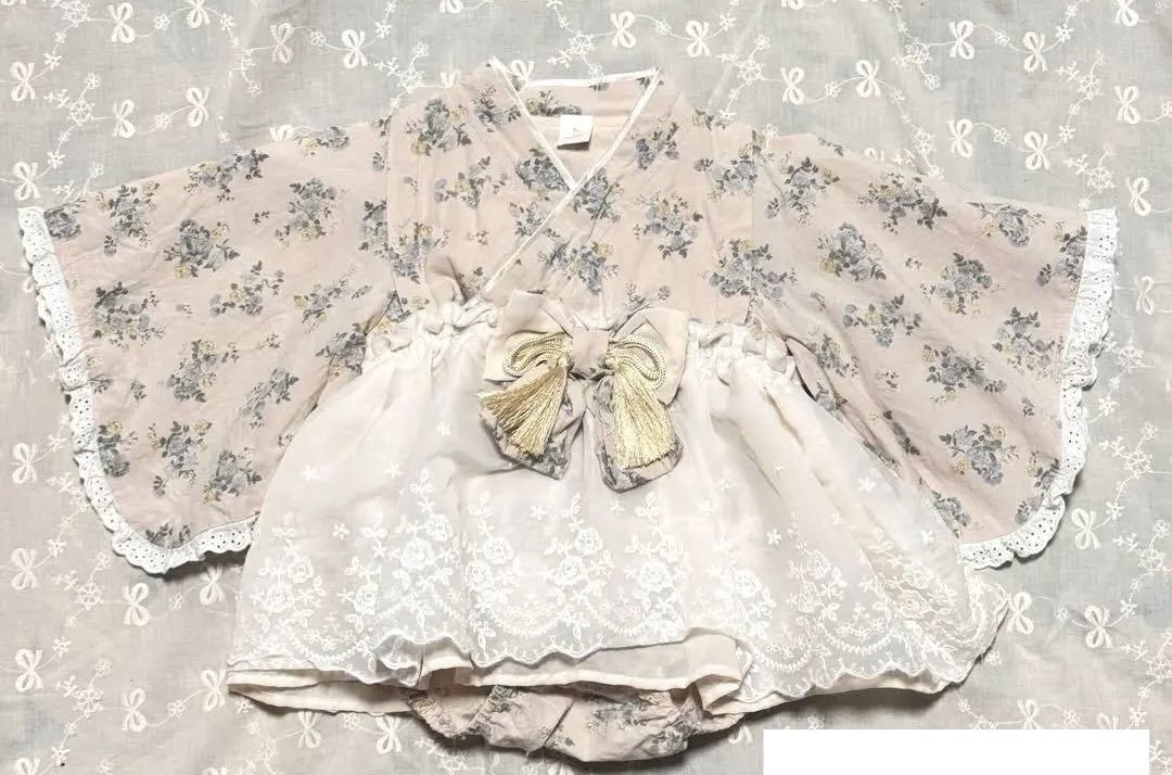 A0108 女仔碎花和服款爬服