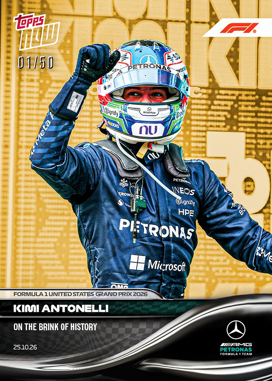 Kimi Antonelli - 2026 F1 Topps NOW® #68 United States GP 贏車卡【團購】