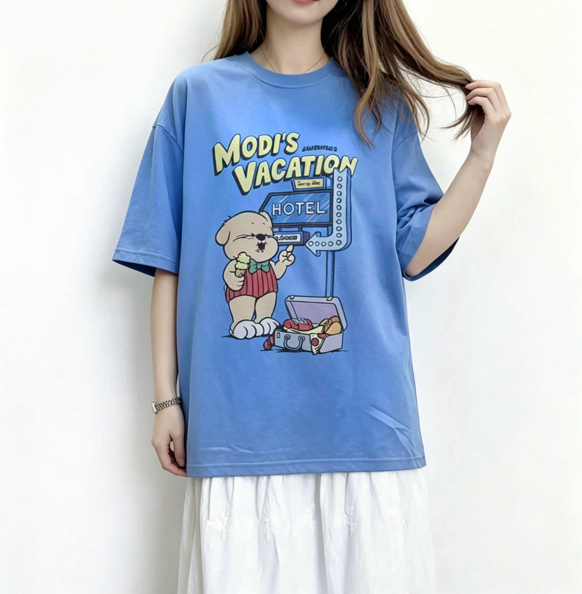 ☀️初夏優惠☀️ 撞色cartoon print Tee 