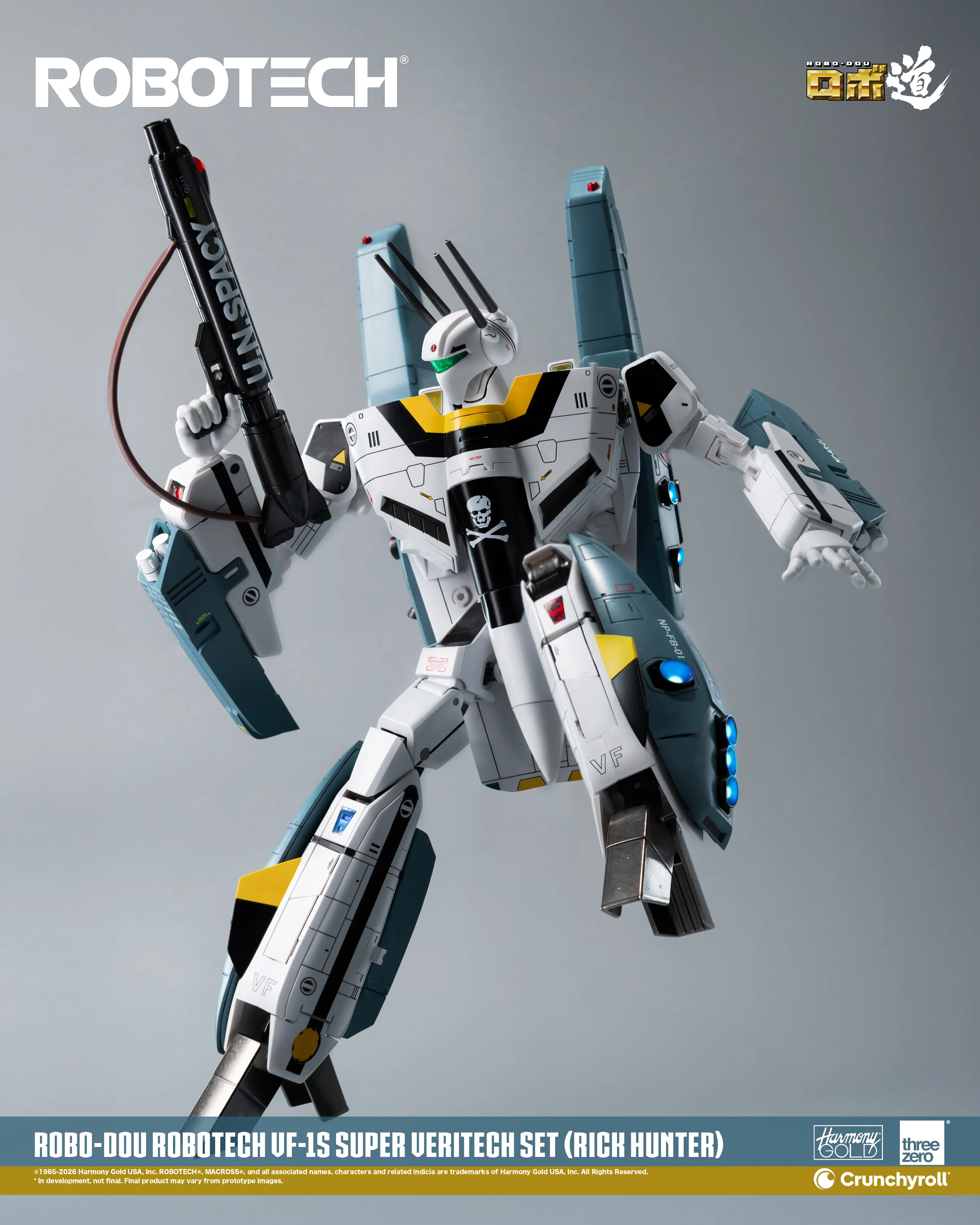 (預訂訂金 $700) (總價 $1786) threezero ROBO道 超時空要塞 Macross VF-1S 變形戰鬥機超級裝甲套裝 (獵龍 洛·福卡) (行版) ROBO-DOU Robotech VF‐1S Super Veritech Set (Rick Hunter Roy Fokker) (TZ-3Z0307) 