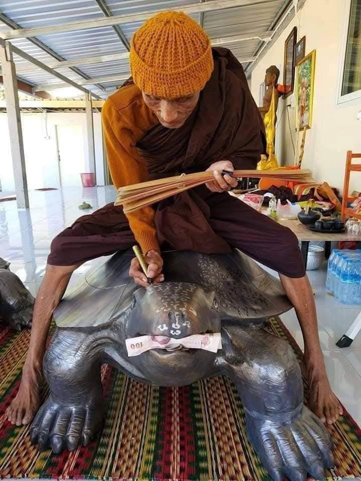 龍婆燙金 ＃經文財福神龜
