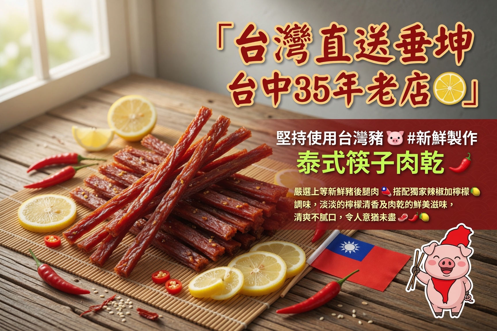 台灣直送老字號 台中35年老店堅持使用台灣豬 