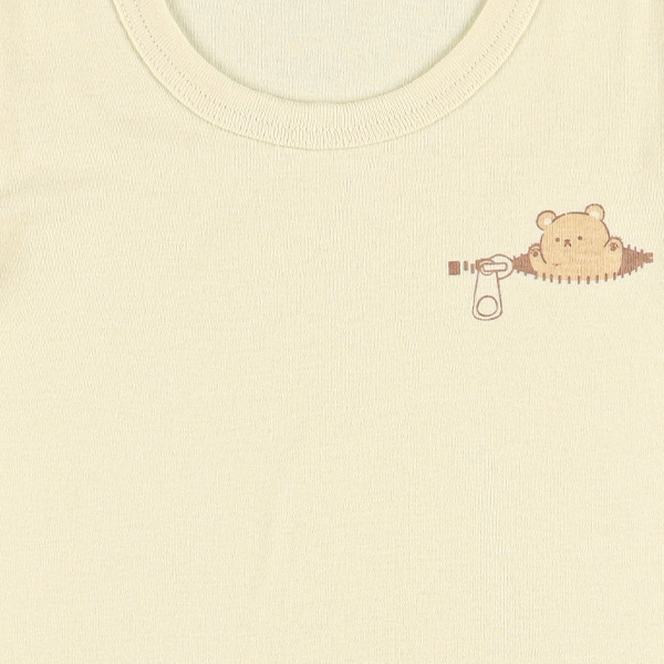 🇯🇵預訂 日本直送🇯🇵拉鍊小熊滿印純棉短袖包屁衣三件套