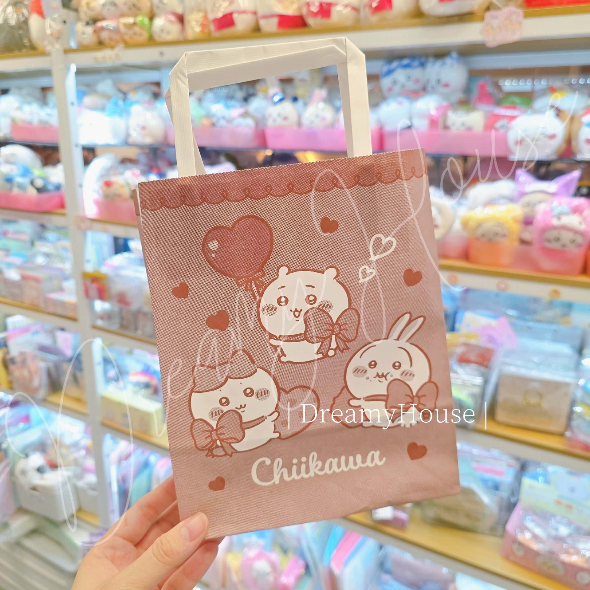 日本 Chiikawa 情人節巧克力禮盒SET (拉鍊袋+紙袋)