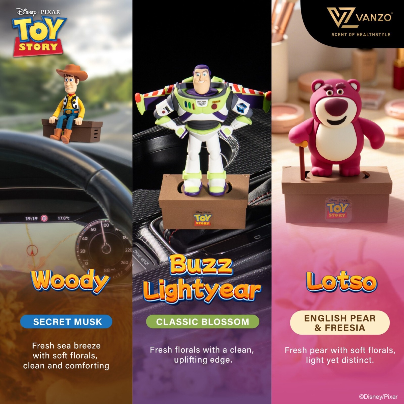 馬來西亞7月團🇲🇾 VANZO × Disney Pixar《Toy Story》香薰擺件