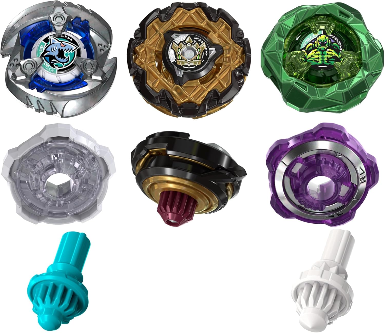 Beyblade x 爆旋陀螺x  美版 CX-11  帝王威能改造組 (帝皇霸權 HOp, 魔像巨石 M-85HN, 烈鯊鰓刃 5-60FB)