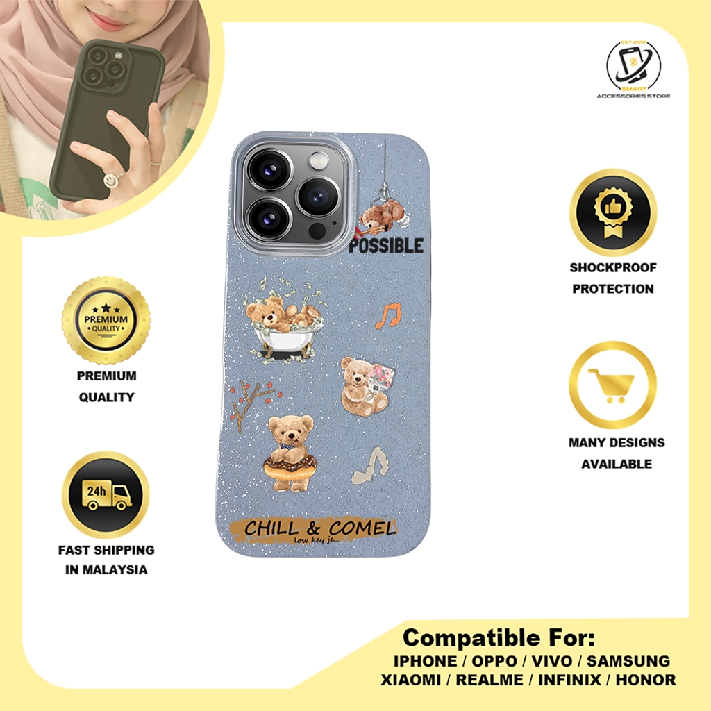 BLING CASE PHONE FOR IPHONE - DESIGN BEAR J