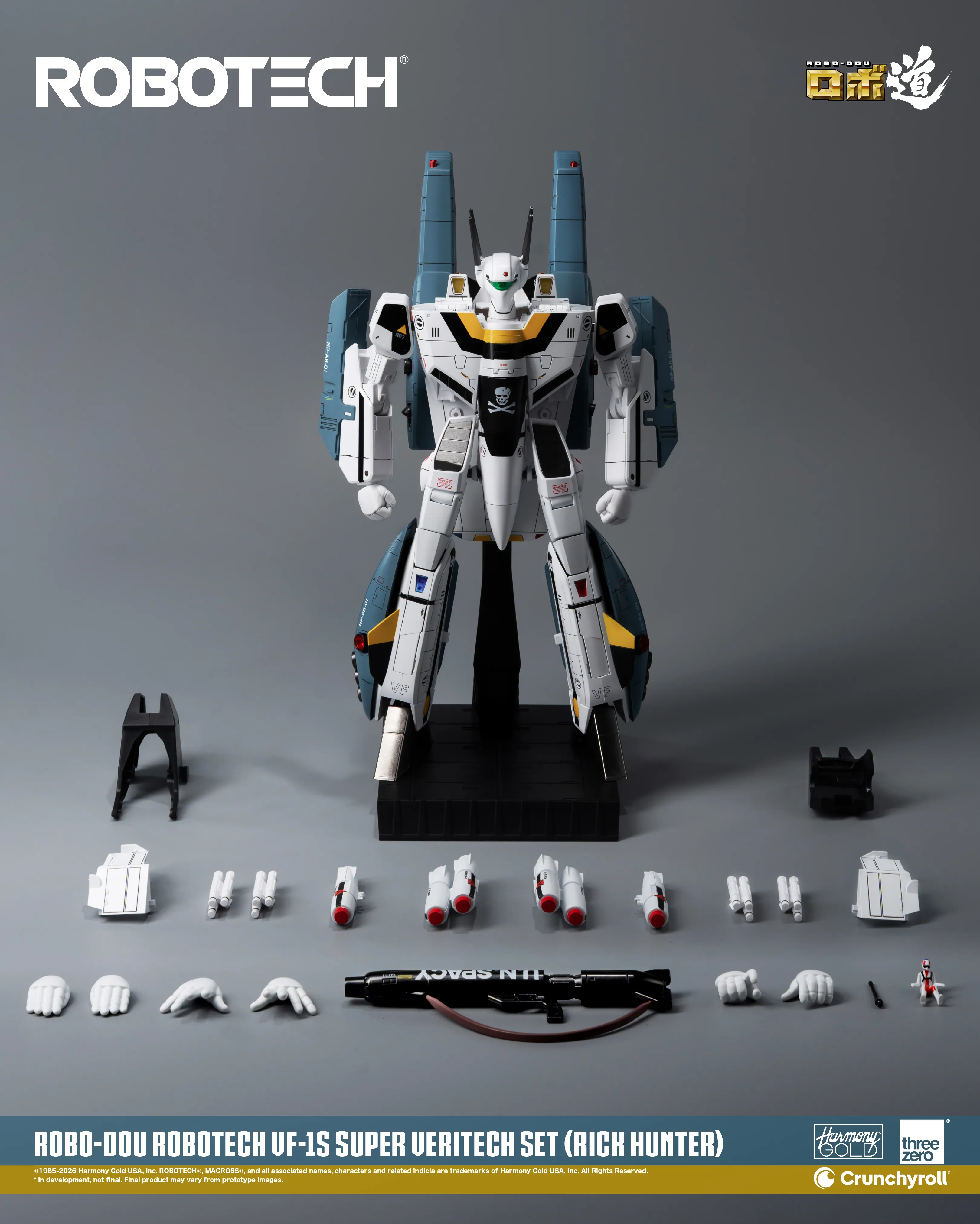 (預訂訂金 $700) (總價 $1786) threezero ROBO道 超時空要塞 Macross VF-1S 變形戰鬥機超級裝甲套裝 (獵龍 洛·福卡) (行版) ROBO-DOU Robotech VF‐1S Super Veritech Set (Rick Hunter Roy Fokker) (TZ-3Z0307) 