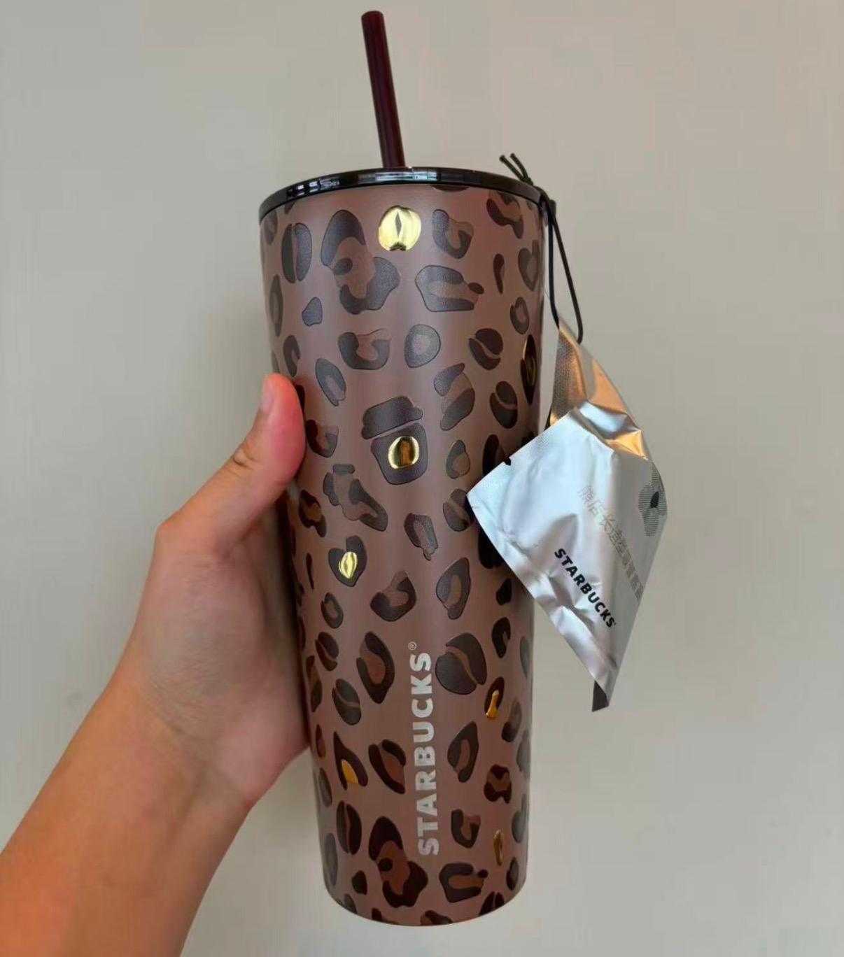 Starbucks新款豹紋系列