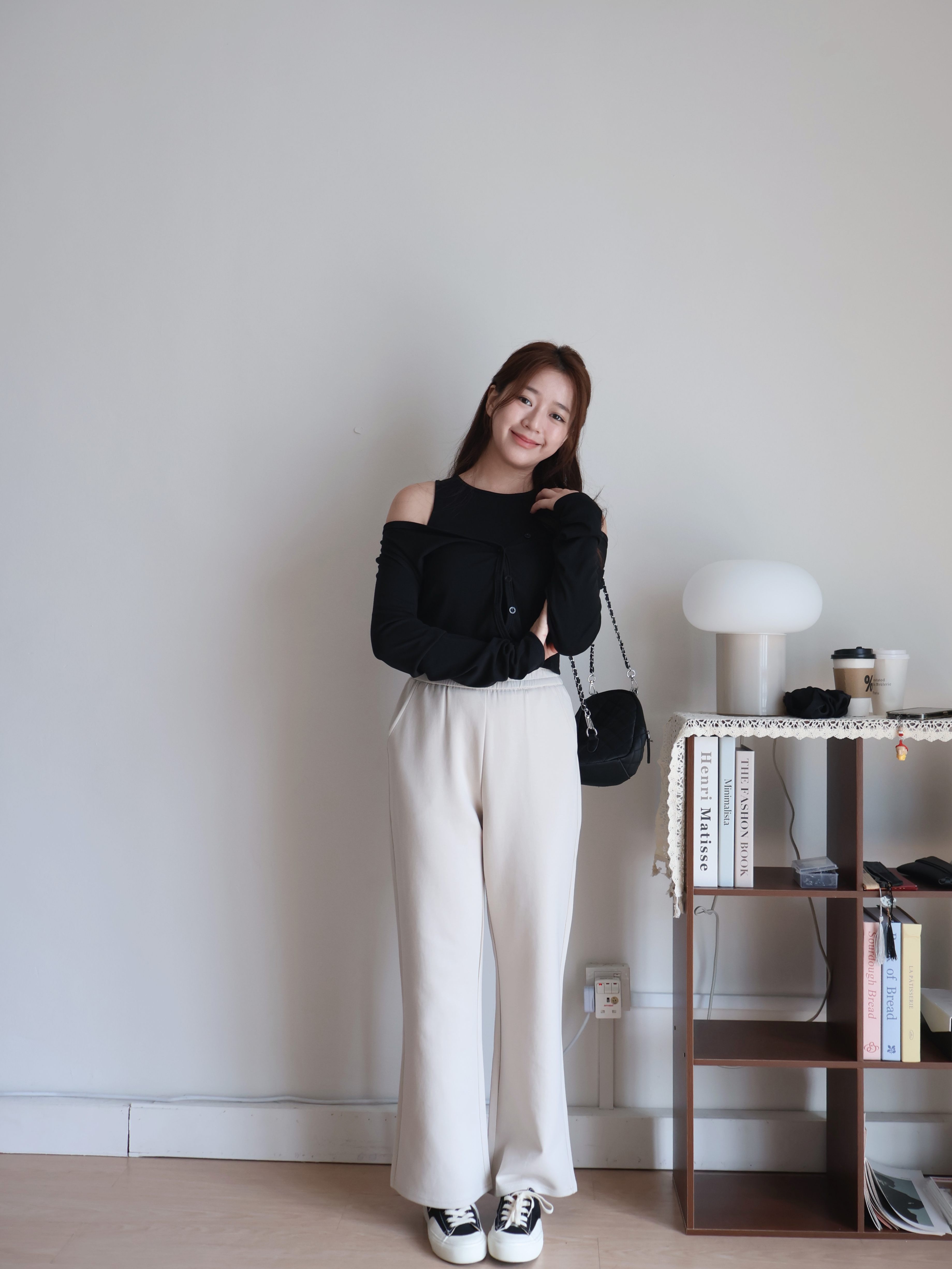 Jovy Straight Leg Pants | Cream