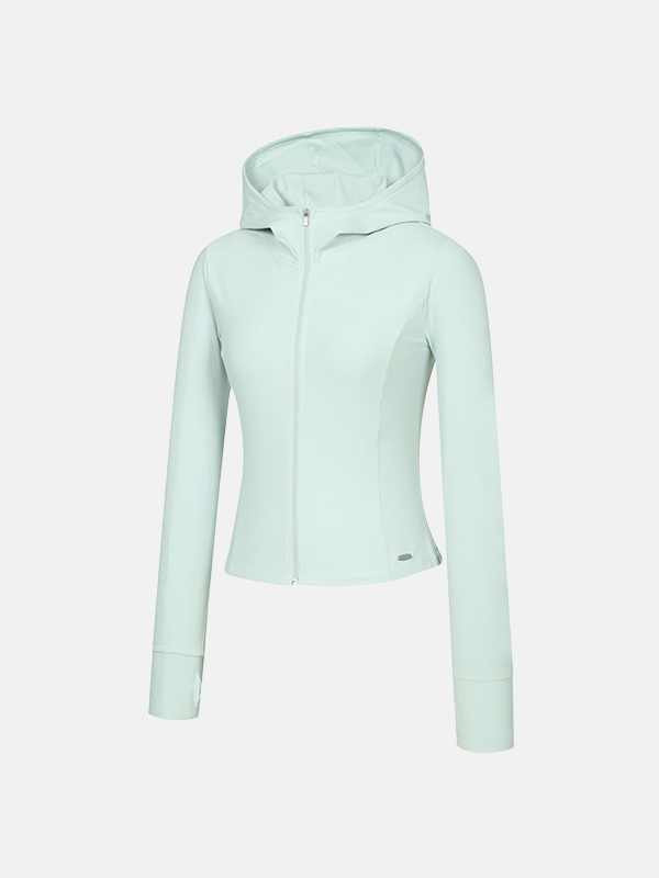 超修身Hoodie 預購_Cropped zip-up hoodie by Grandeline