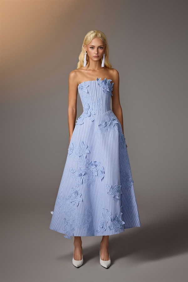 Floral Embroidered Corset Dress