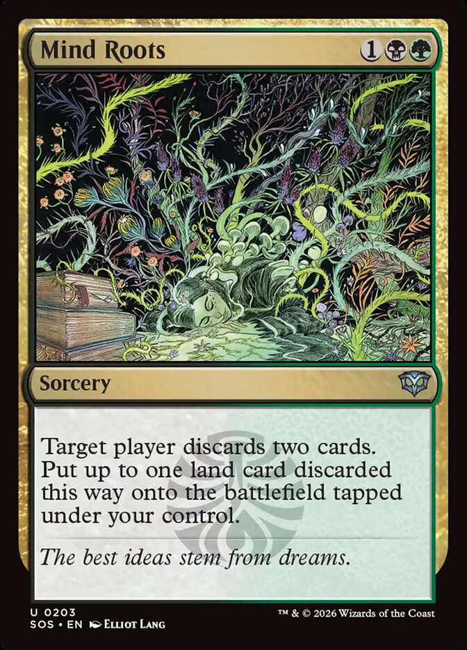 [EN] [Foil] Mind Roots [SOS-203] U