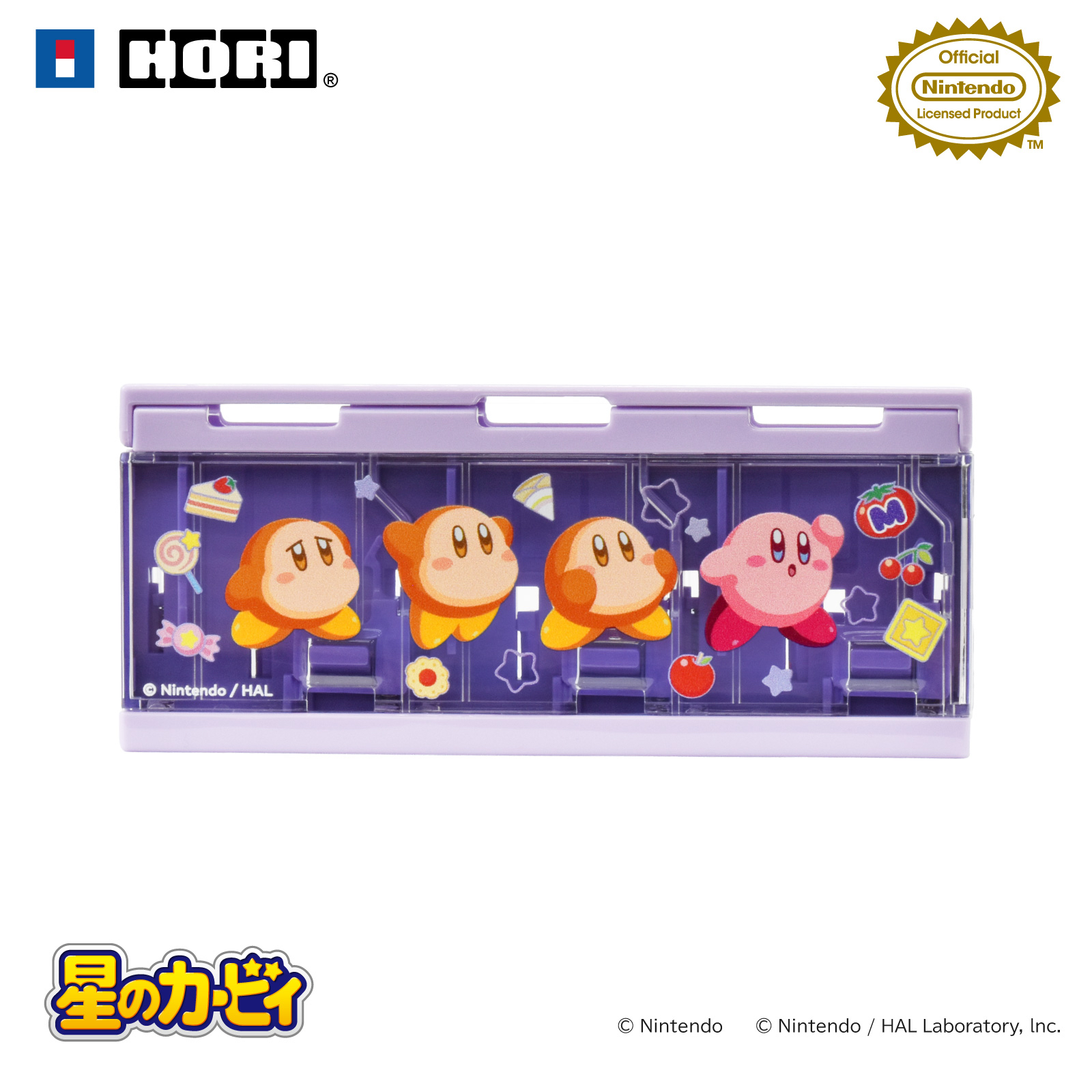 HORI NS2 6個裝遊戲卡收納盒 卡比&瓦豆魯迪 (NSX-136)        HORI NS2  Card case for 6 cards Kirby & Waddle Dee (NSX-136)
