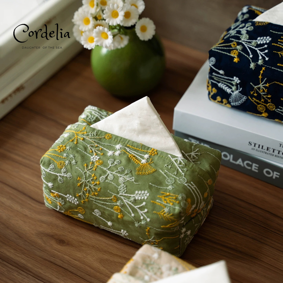 Cordelia雛菊織夢刺繡紙巾套