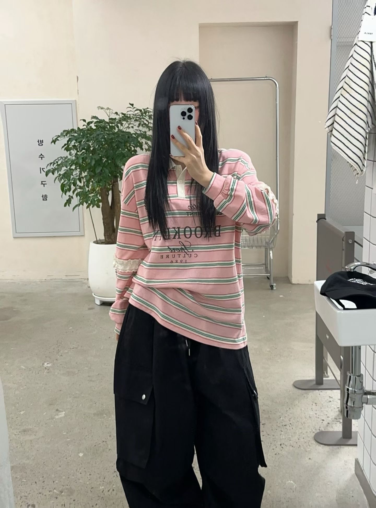 Bora 橫間綿質上衣