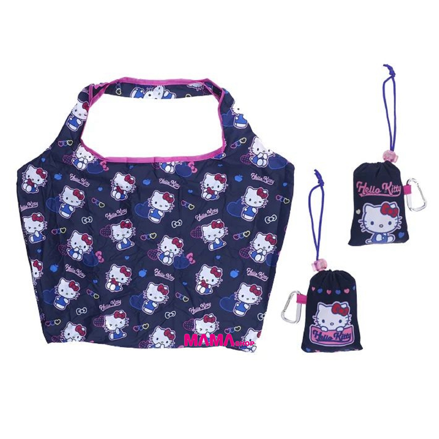 Sanrio 便攜可摺式購物袋 (連爬山扣)