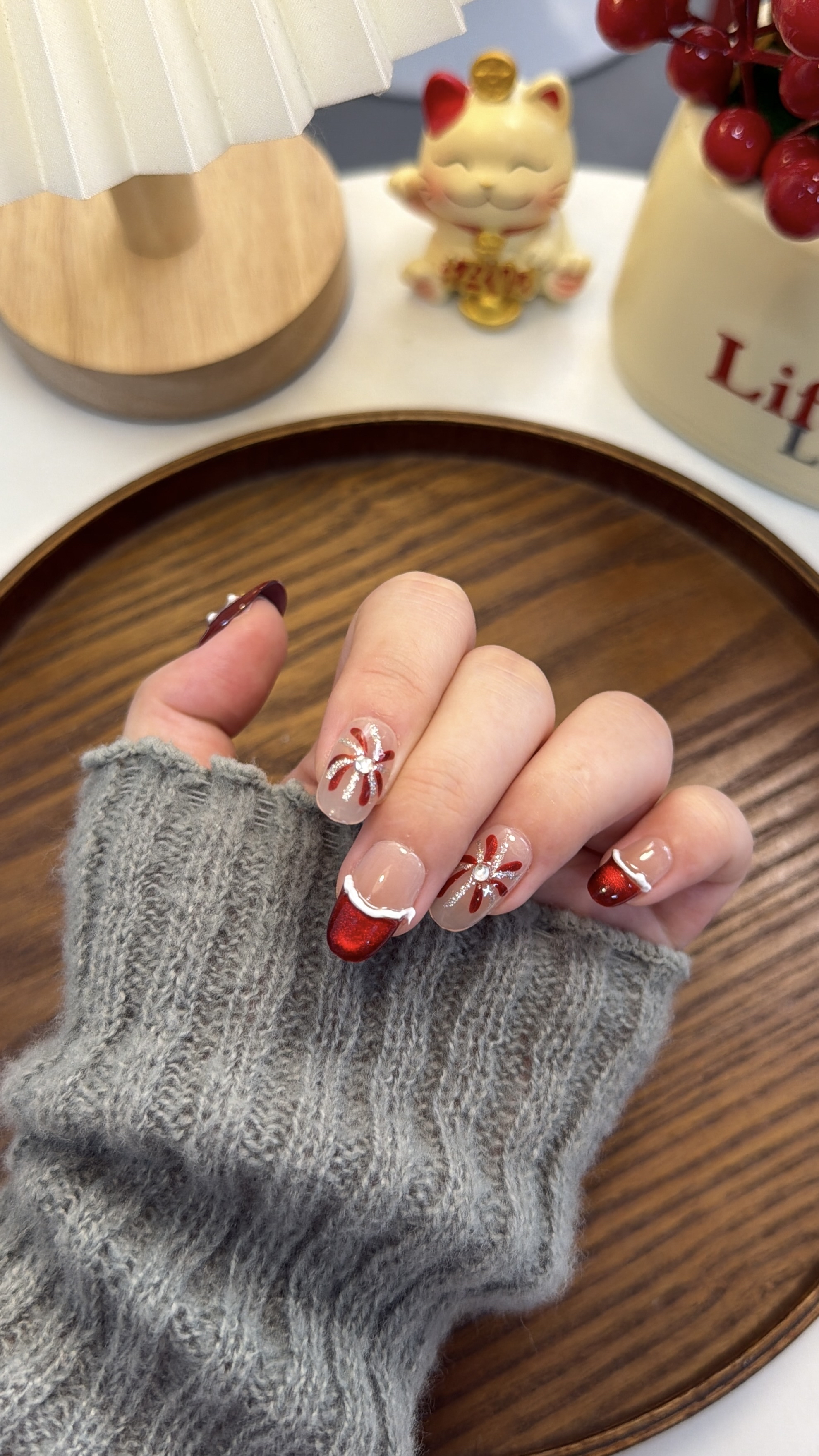 瑞狮纳福 短椭圆 