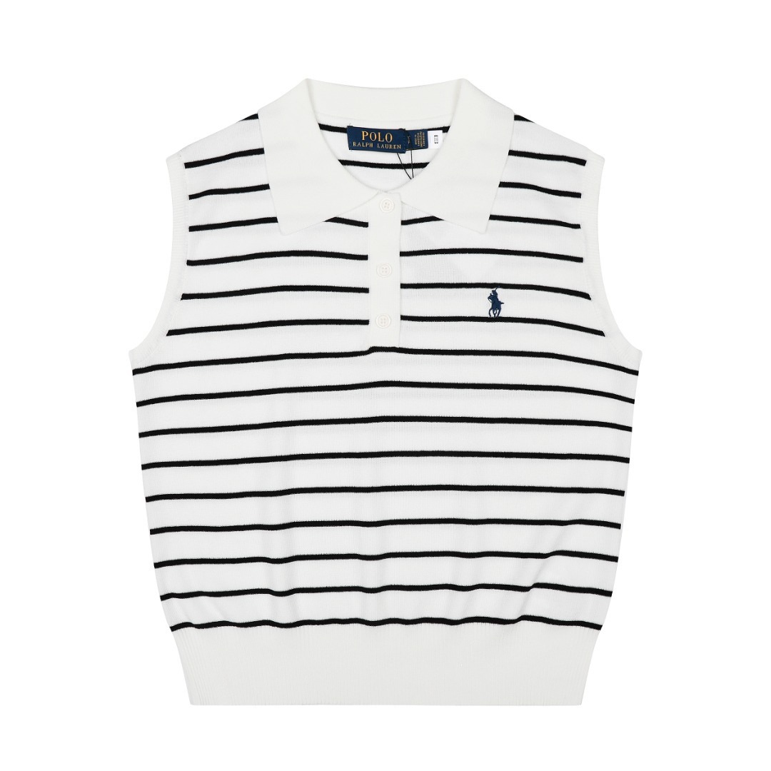 預訂 RL POLO 翻領三粒鈕無袖上衣 