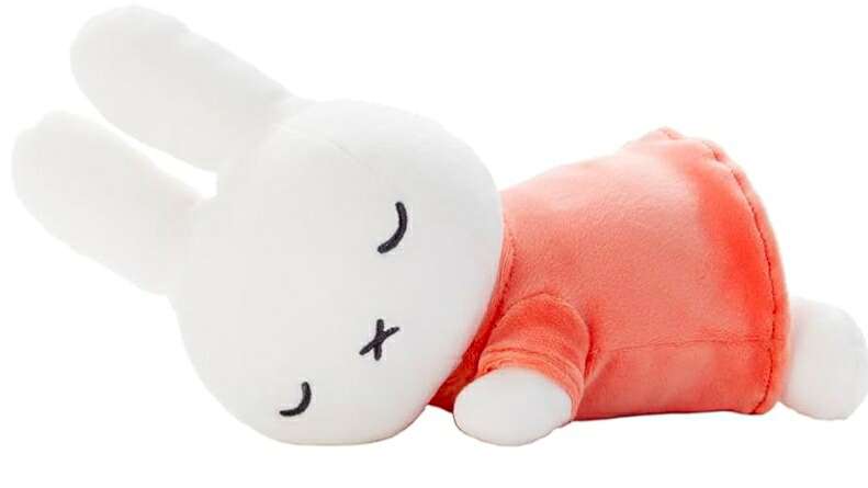 Miffy米菲兔 呼呼大睡好朋友（橙）絨毛玩偶 S 寬約23cm