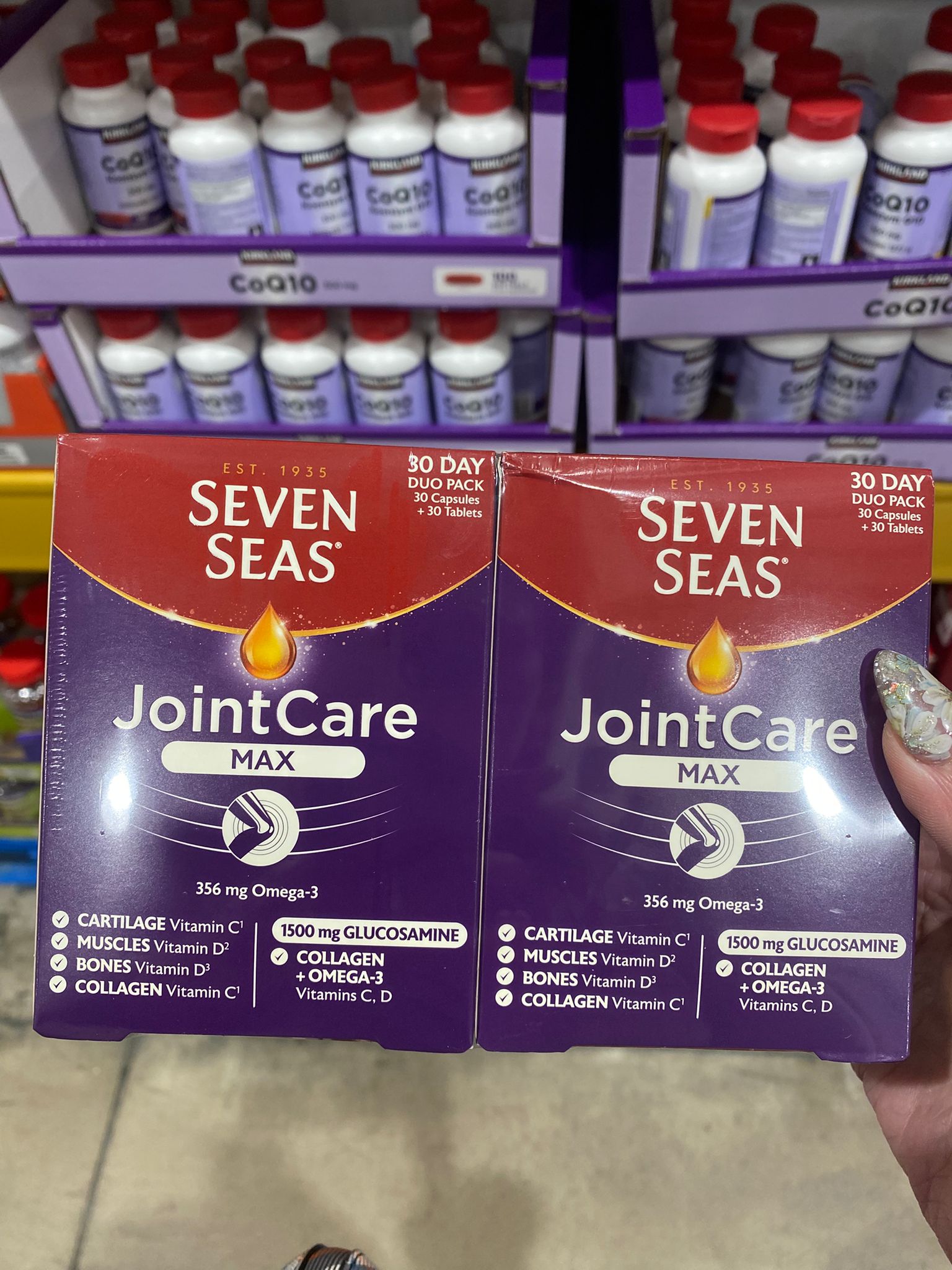🇬🇧英國連線🇬🇧 七海關節減痛、強化軟骨+ 葡萄糖胺+ Omega3 + 膠原蛋白 共60粒膠囊和60片裝