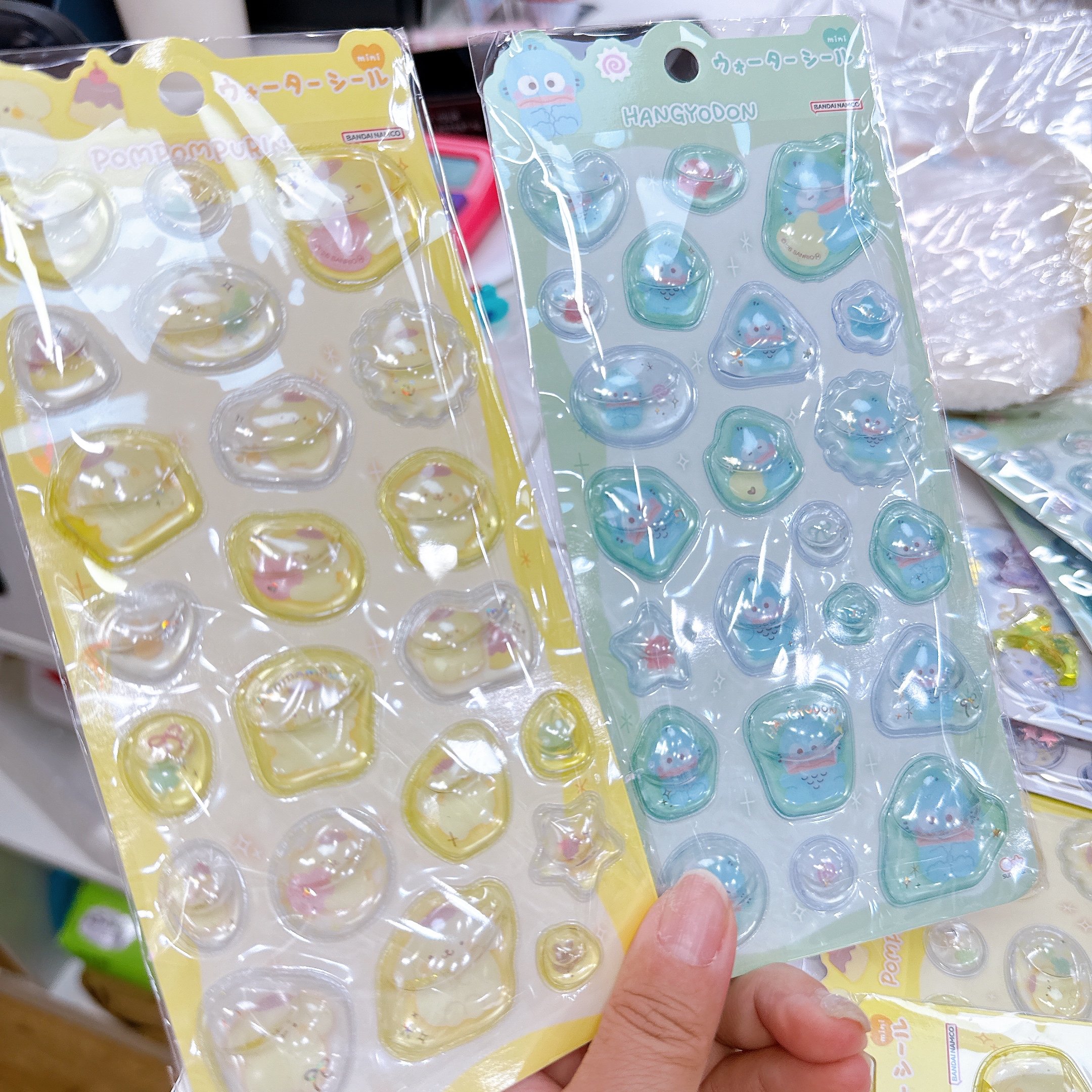 日本直送布甸狗水怪浮水貼紙