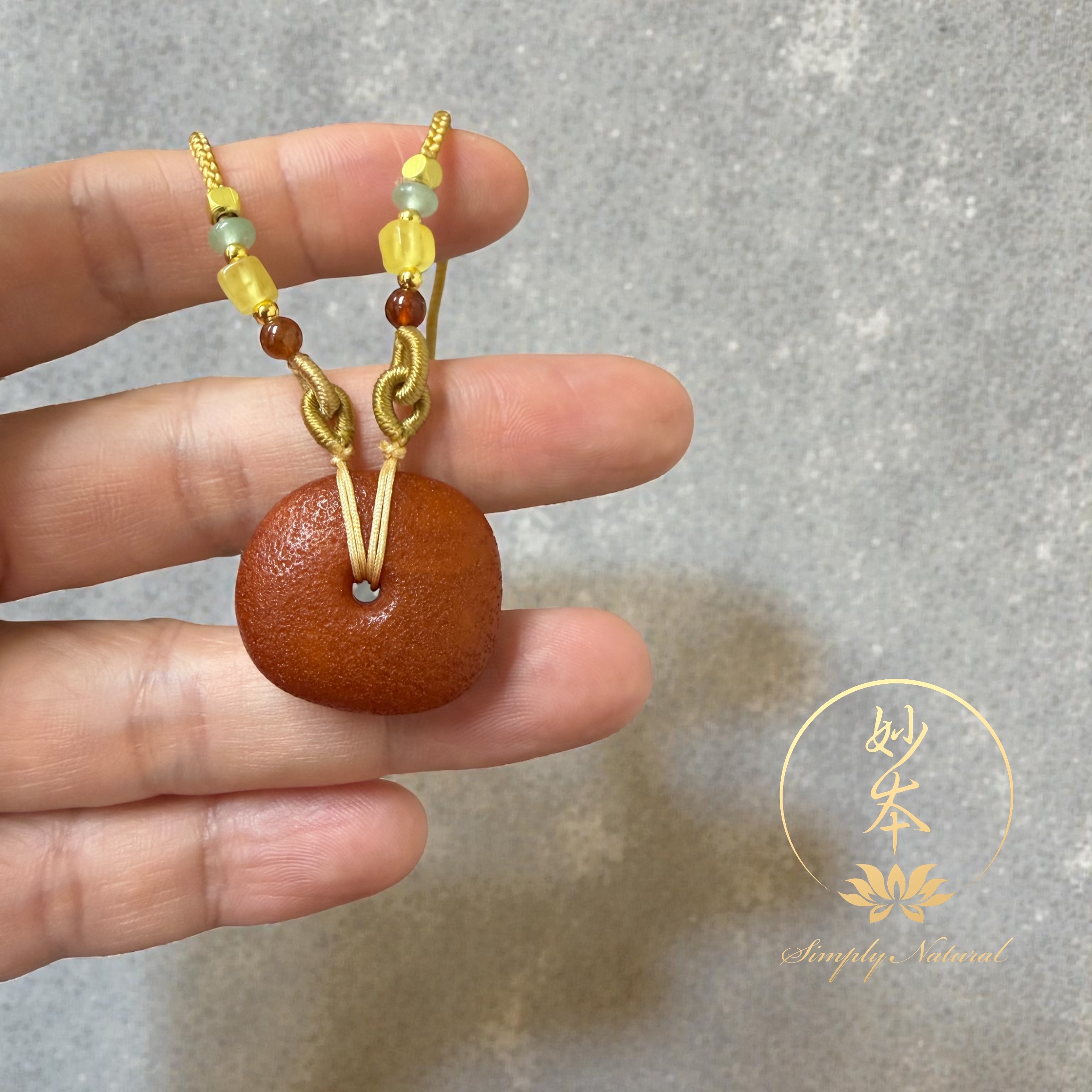 老蜜蠟平安扣吊咀（已加持）#7