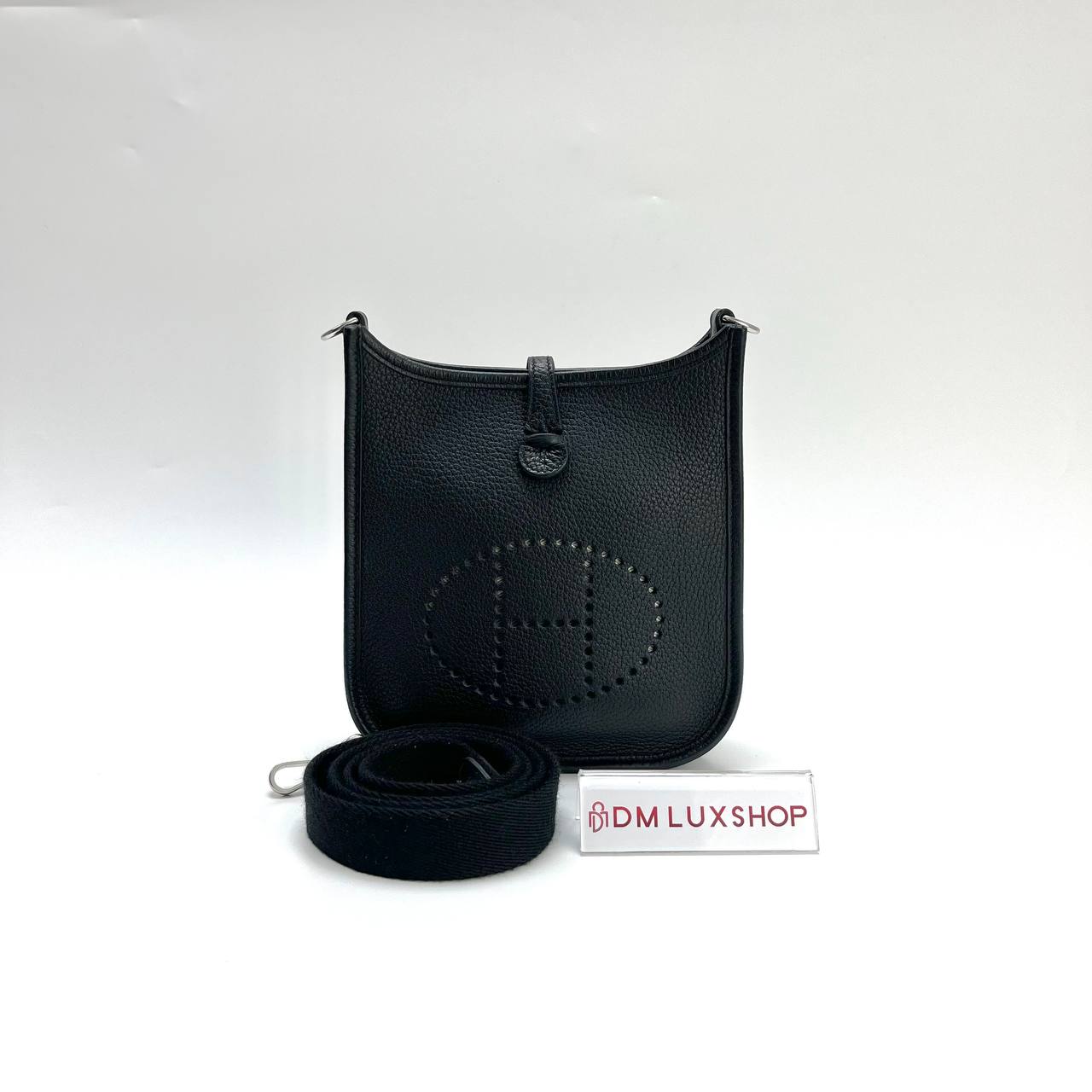 Hermes Mini Evelyne Black PHW (Stamp B , Year 2023)