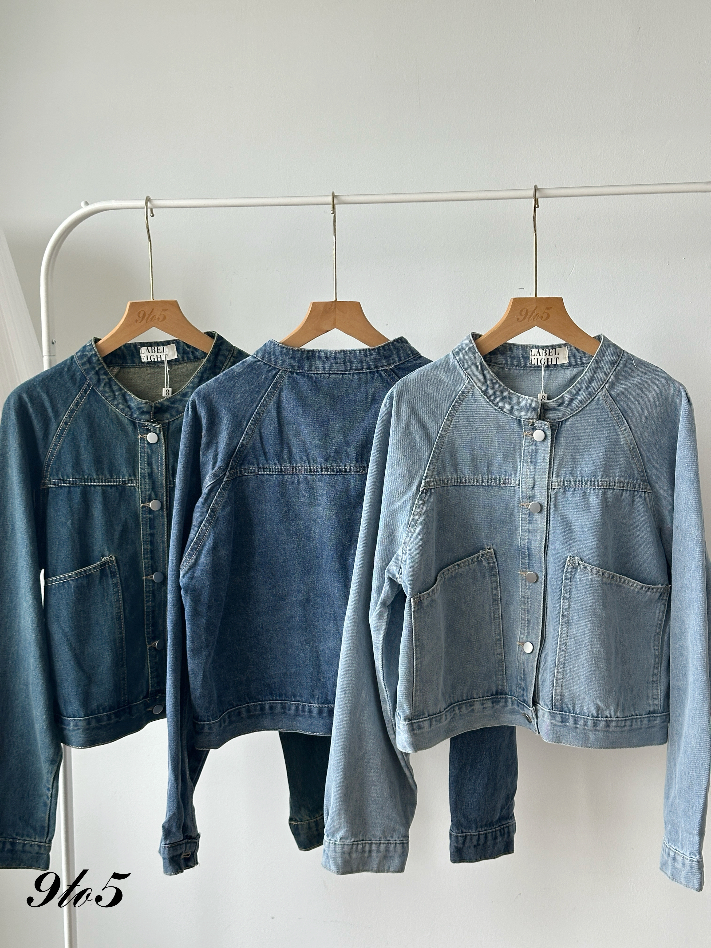T4176 Long Denim Jacket - 3 Colors