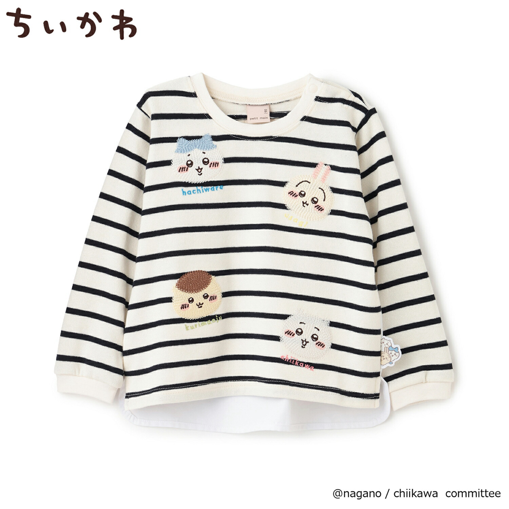 🇯🇵預訂 日本直送🇯🇵 Petit Main x Chiikawa系列四色人物刺繡長袖上衣