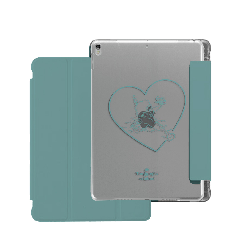 【Cupid's Love*MINT*】透明磨砂書本式 iPad Case