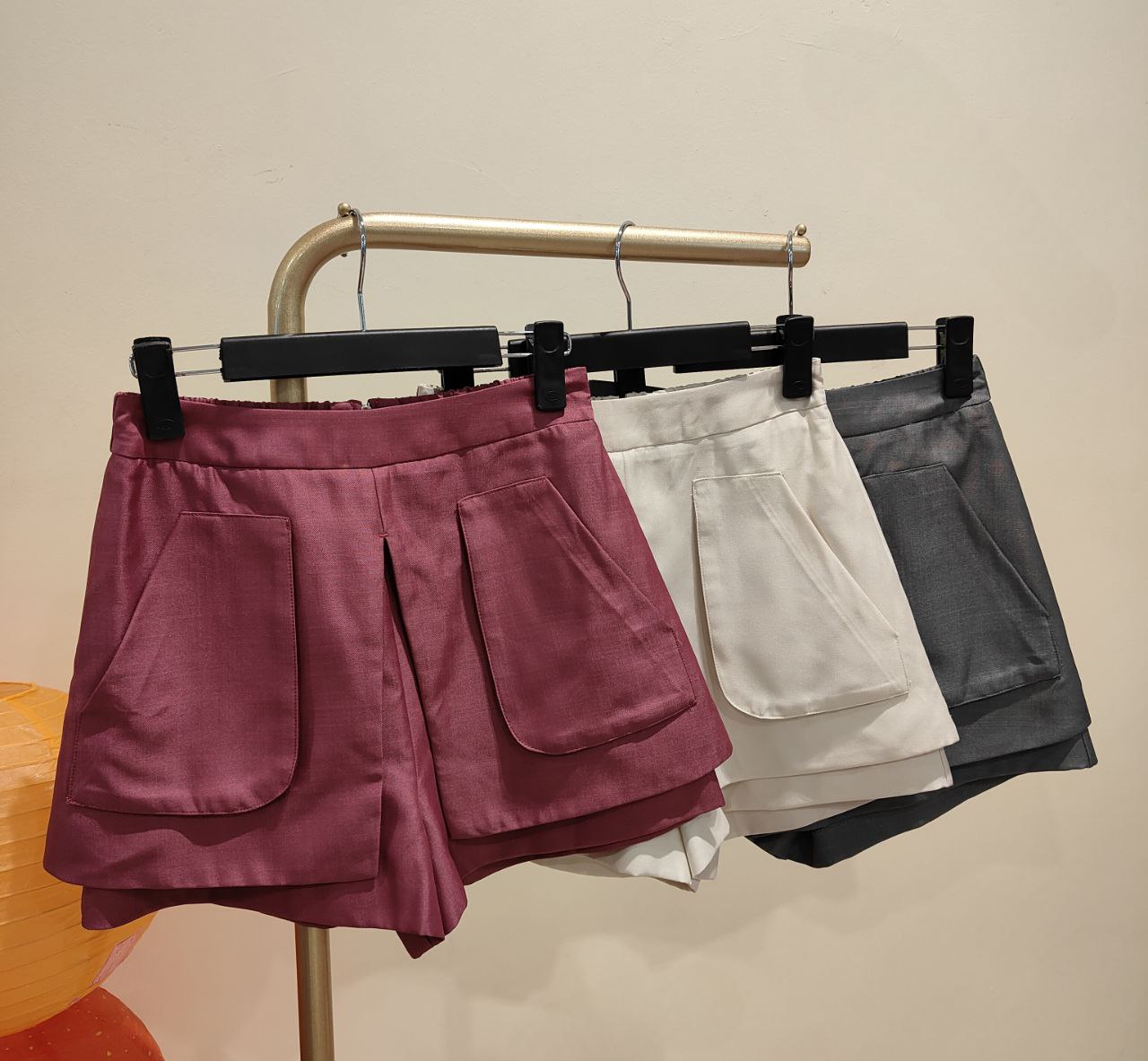 大口袋设计裤裙 1615